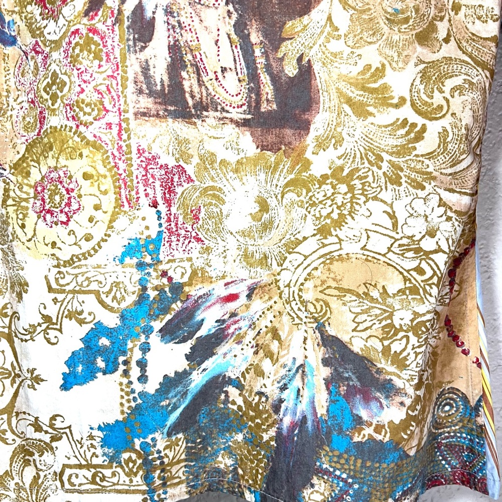 Save The Queen Top. Snap Button Blouse. Size Smal… - image 7